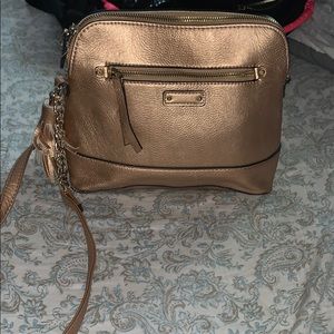 Rose gold cross body purse